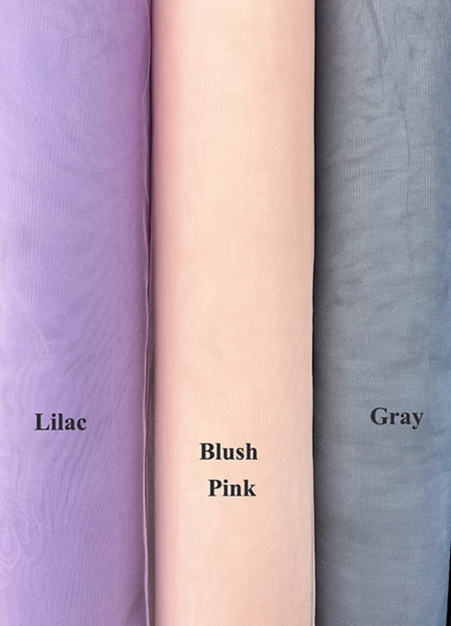 1 Yard Crystal Tulle Mesh Fabric Sheer Lightweight Polyester 58–59 inches Wide